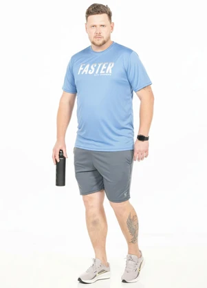 Decoy - Camiseta Manga Curta Plus Size Azul - DECOY