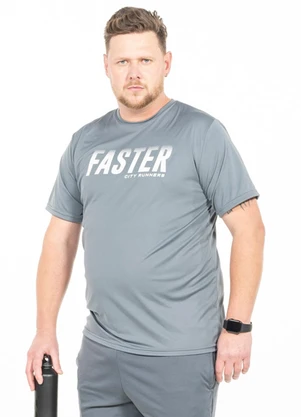 Decoy - Camiseta Manga Curta Plus Size Cinza - DECOY