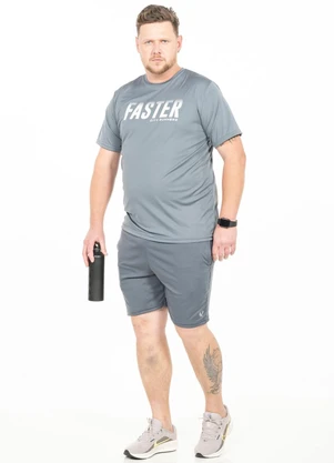 Decoy - Camiseta Manga Curta Plus Size Cinza - DECOY
