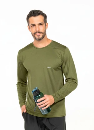 Cobertura - Camiseta Manga Longa com Bordado Verde - COBERTURA