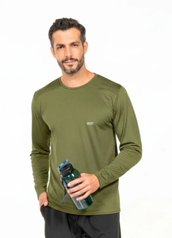 Cobertura - Camiseta Manga Longa com Bordado Verde