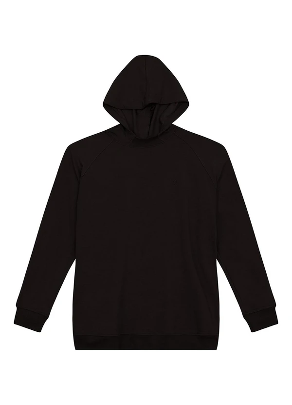 Aurus - Camiseta Manga Longa com Capuz Preto