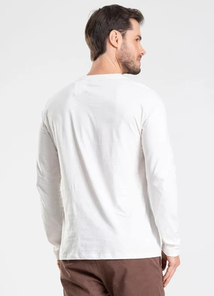 Diametro - Camiseta Manga Longa com Estampa Bege - DIAMETRO