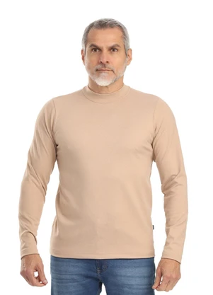 Biogás - Camiseta Manga Longa Fleece Mesclado Deserto - BIOGÁS