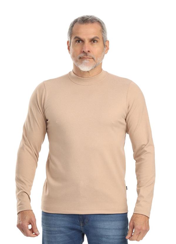 Biogás - Camiseta Manga Longa Fleece Mesclado Deserto