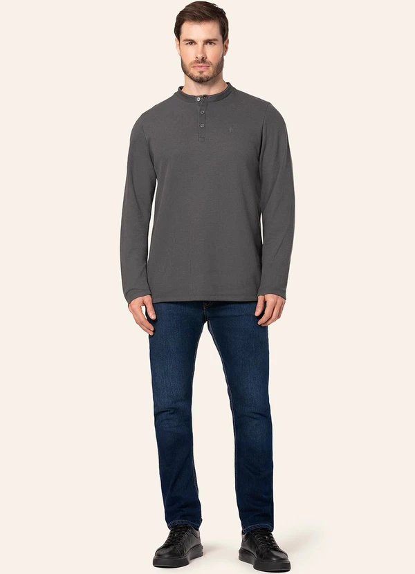 Diametro - Camiseta Manga Longa Malhão Cinza 3