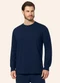 Diametro - Camiseta Manga Longa Meia Malha Básico Preto - variação: Azul