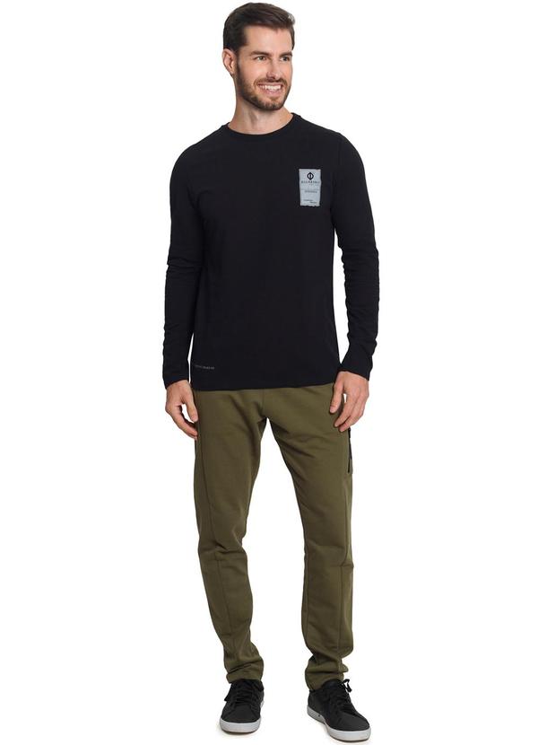 Diametro - Camiseta Manga Longa Meia Malha Strong Preto 3