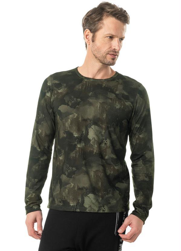 Diametro - Camiseta Manga Longa Meia Malha Verde