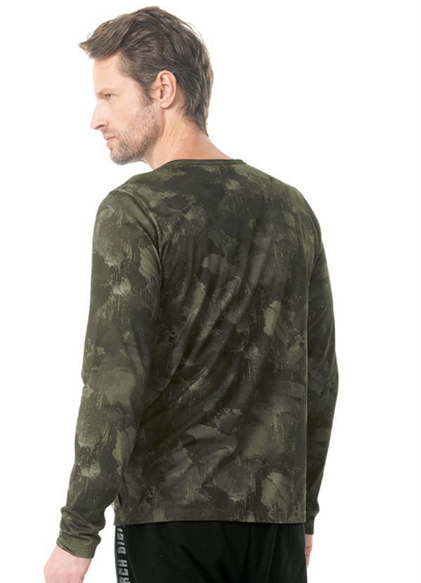 Diametro - Camiseta Manga Longa Meia Malha Verde 2