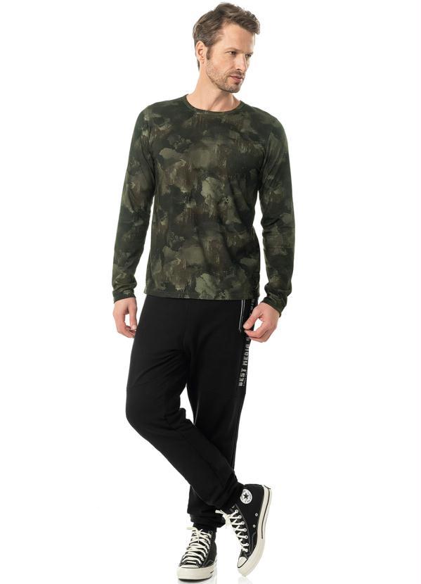 Diametro - Camiseta Manga Longa Meia Malha Verde 3