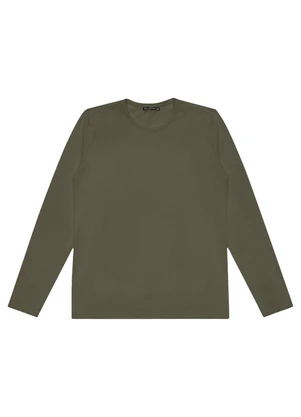 Diametro - Camiseta Manga Longa Meia Malha Verde - DIAMETRO