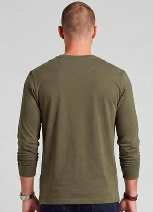 Diametro - Camiseta Manga Longa Meia Malha Verde - DIAMETRO
