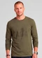 Diametro - Camiseta Manga Longa Meia Malha Marrom - variação: Verde
