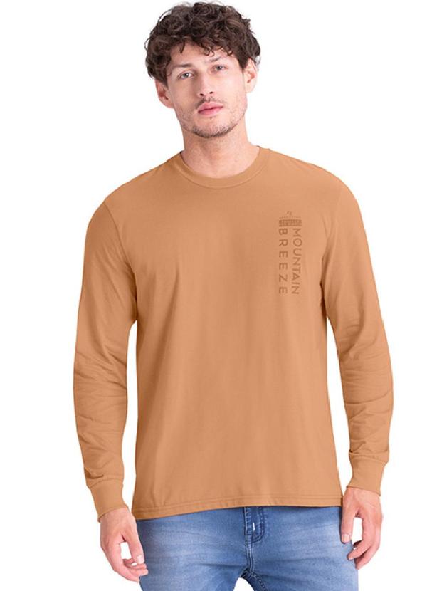 Rezzato - Camiseta Manga Longa Mountain Breeze Marrom