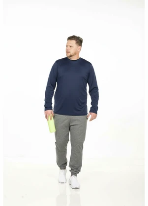 Decoy - Camiseta Manga Longa Plus Size Azul - DECOY