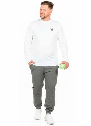 Decoy - Camiseta Manga Longa Plus Size Branco - DECOY
