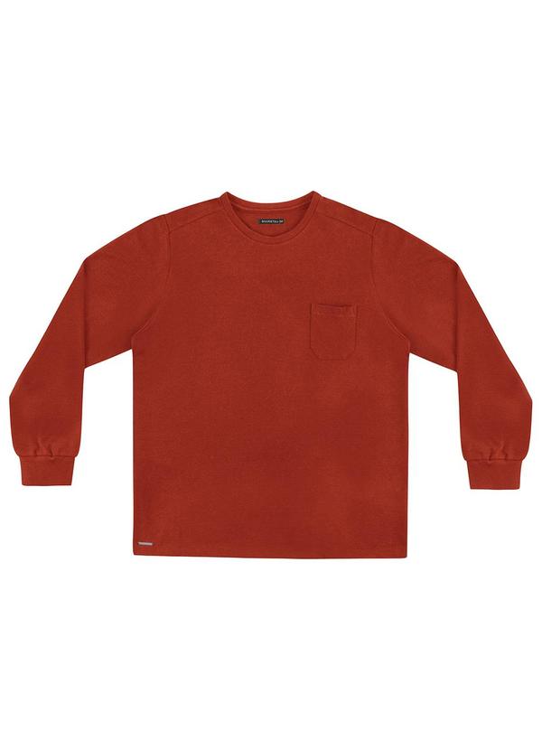 Diametro - Camiseta Manga Longa Plus Size Laranja