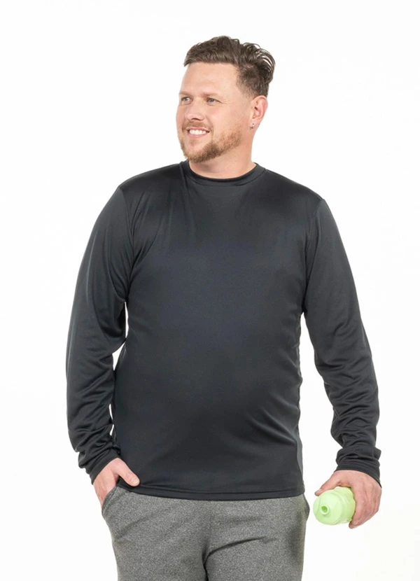 Decoy - Camiseta Manga Longa Plus Size Preto