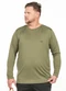 Decoy - Camiseta Manga Longa Plus Size Preto - variação: Verde