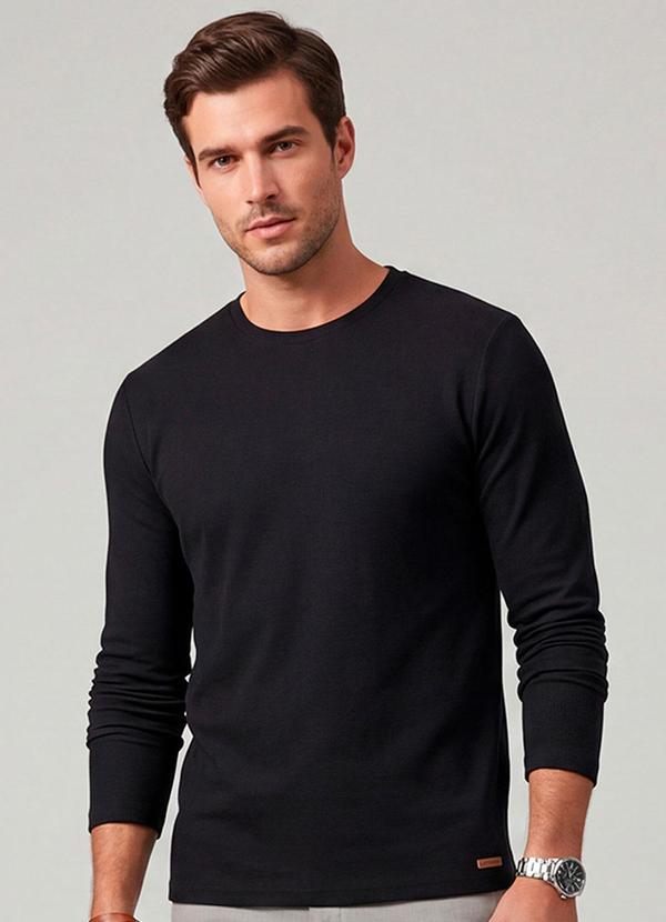 Diametro - Camiseta Manga Longa Preto