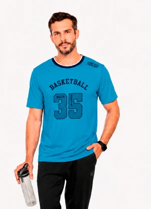 Cobertura - Camiseta Masculina Basketball Azul - COBERTURA
