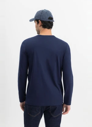 Essendi - Camiseta Masculina em Malha Azul - ESSENDI