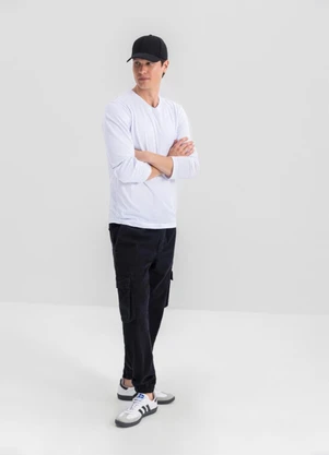 Essendi - Camiseta Masculina em Malha Branco - ESSENDI