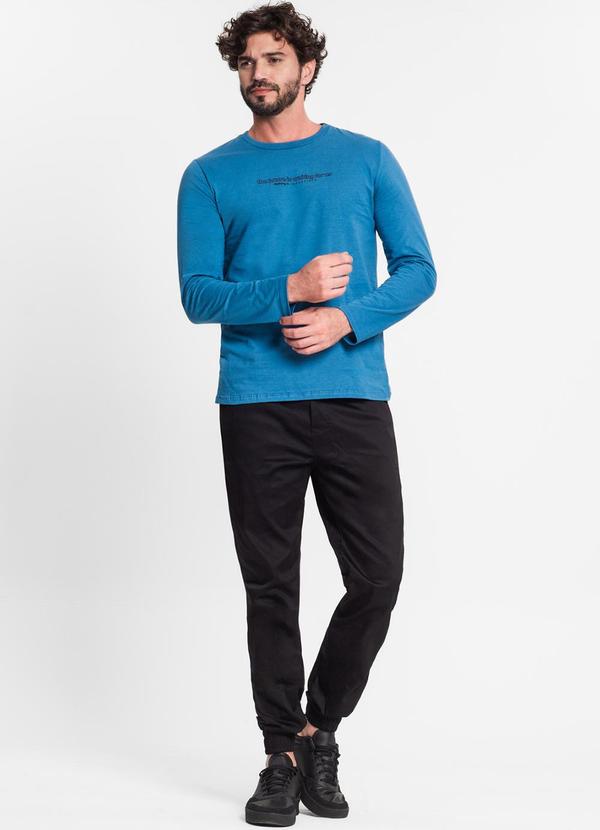 Diametro - Camiseta Masculina Manga Longa Azul 3