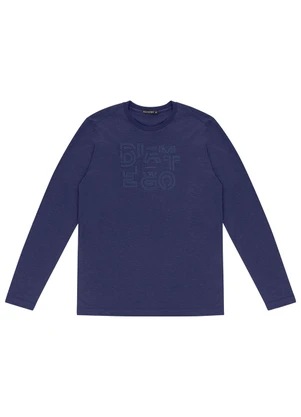 Diametro - Camiseta Masculina Manga Longa Azul - DIAMETRO