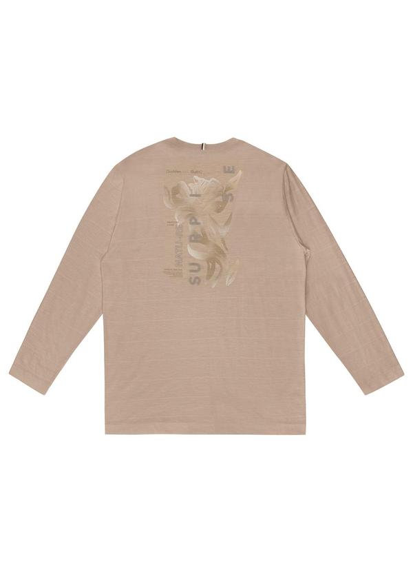 Diametro - Camiseta Masculina Manga Longa Flamê Marrom 2