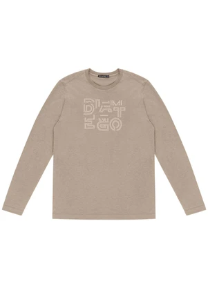 Diametro - Camiseta Masculina Manga Longa Marrom - DIAMETRO