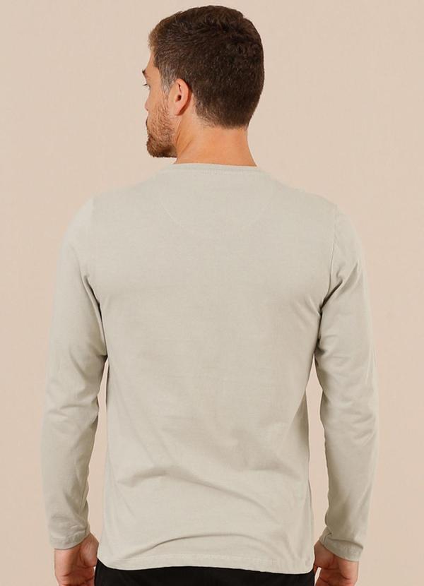 Seeder - Camiseta Masculina Manga Longa Meia Malha Cinza 2