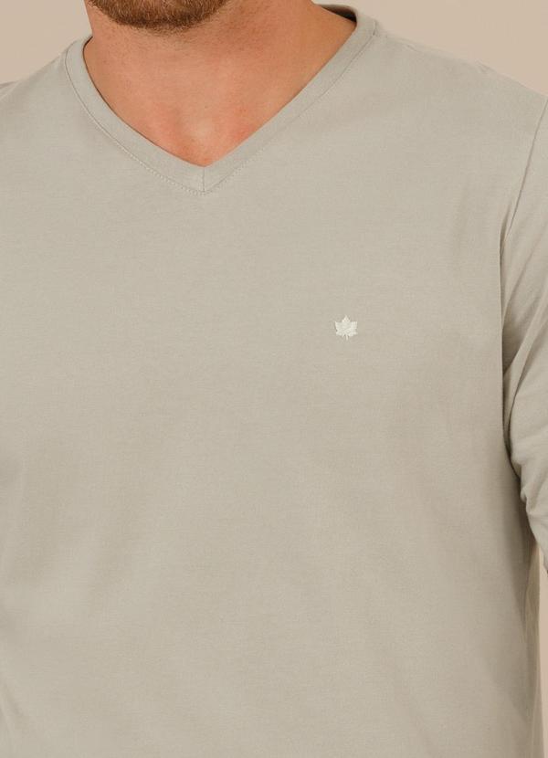 Seeder - Camiseta Masculina Manga Longa Meia Malha Cinza 4