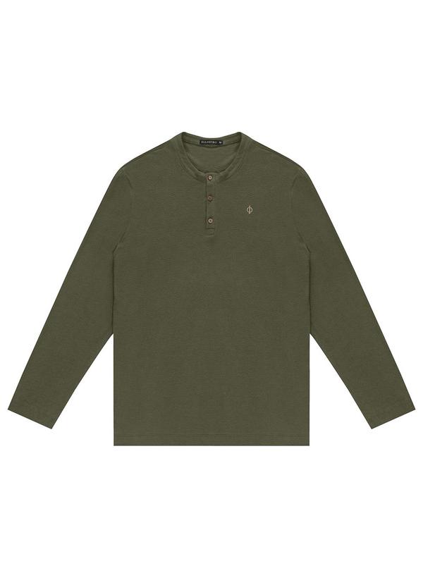 Diametro - Camiseta Masculina Manga Longa Moletinho Verde