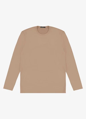Diametro - Camiseta Masculina Manga Longa Térmica Marrom - DIAMETRO