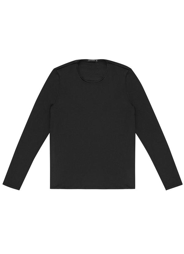 Diametro - Camiseta Masculina Manga Longa Térmica Preto