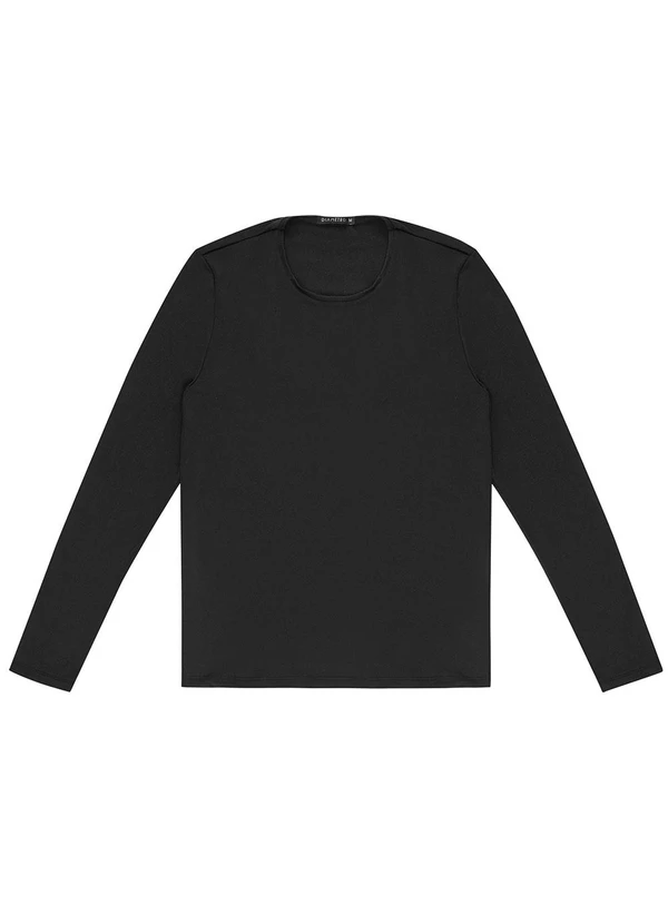 Diametro - Camiseta Masculina Manga Longa Térmica Preto