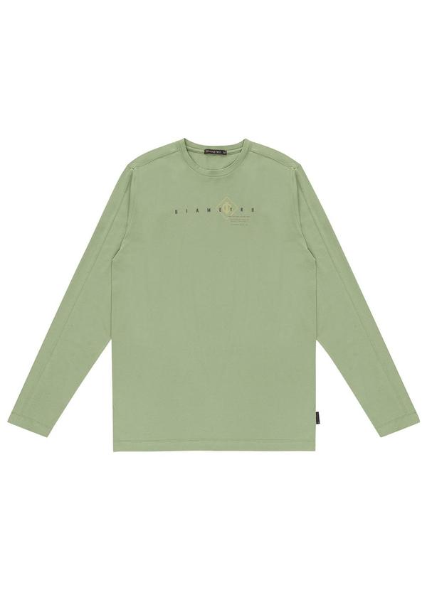 Diametro - Camiseta Masculina Manga Longa Verde