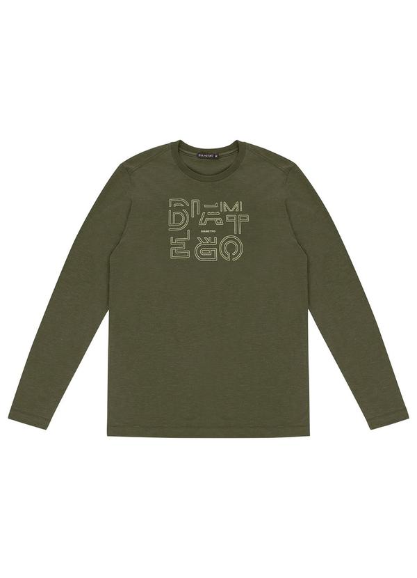 Diametro - Camiseta Masculina Manga Longa Verde