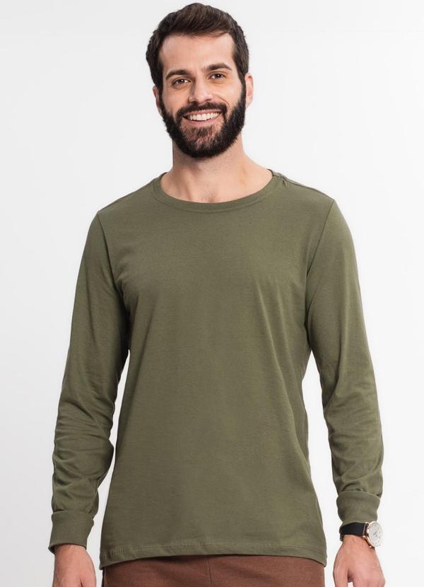 Rovitex - Camiseta Meia Malha Básica Kohmar Verde