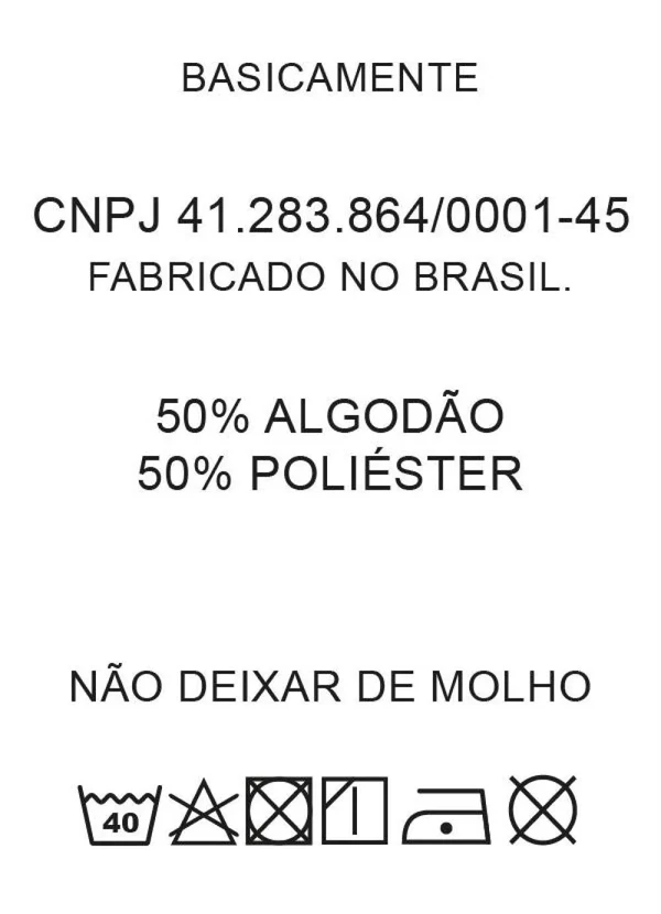 Basicamente - Camiseta Mescla Escuro Gola V Basicamente 6