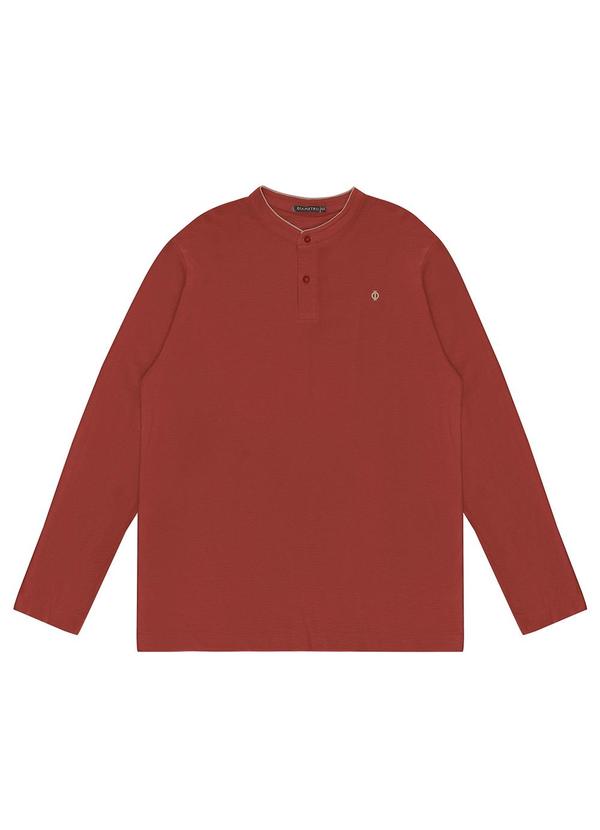 Diametro - Camiseta Plus Size Manga Longa Vermelho