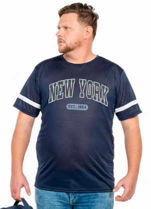 Decoy - Camiseta Plus Size Masculina Azul - DECOY