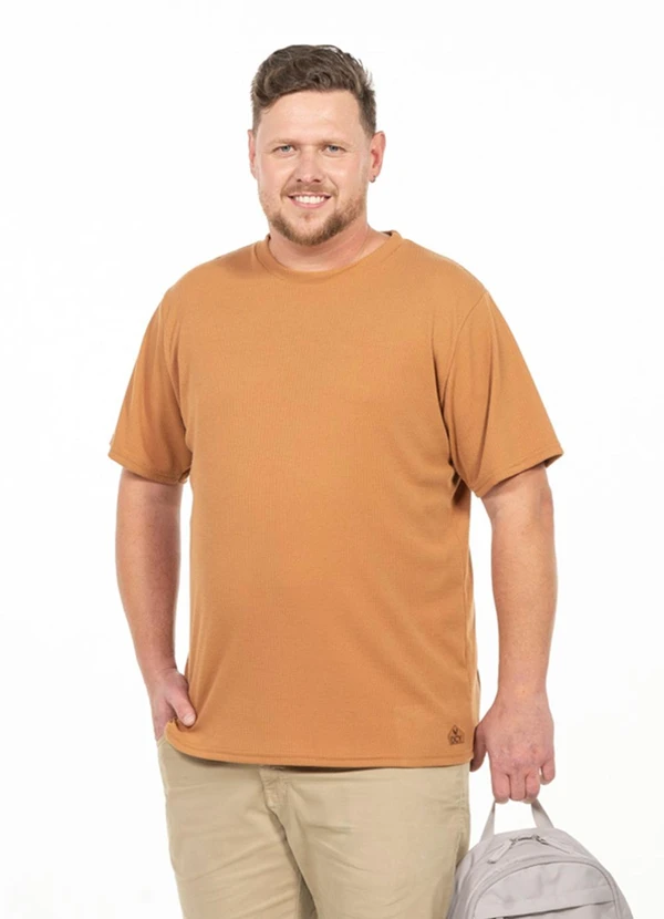 Decoy - Camiseta Plus Size Masculina Bege