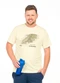 Decoy - Camiseta Plus Size Masculina Verde - variação: Bege