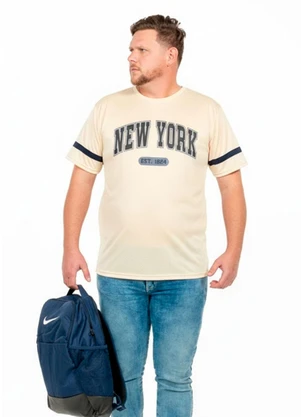 Decoy - Camiseta Plus Size Masculina Bege - DECOY
