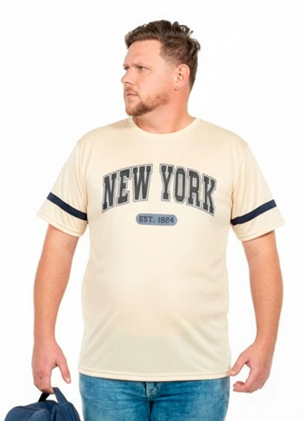 Decoy - Camiseta Plus Size Masculina Bege
