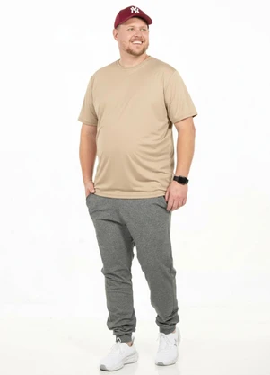 Decoy - Camiseta Plus Size Masculina Bege - DECOY