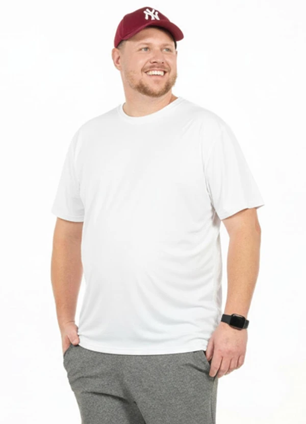 Decoy - Camiseta Plus Size Masculina Branco
